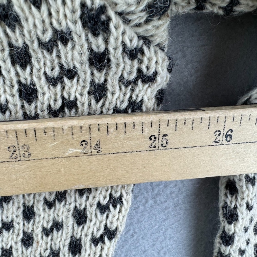 Vintage LL Bean Sweater Mens XLT Birdseye Wool Rayon Crewneck Fisherman Norway - Picture 9 of 12